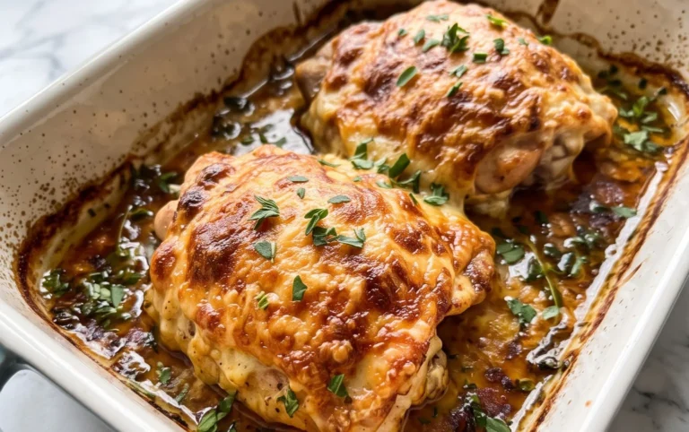 Kip uit de oven met een kaaskorstje