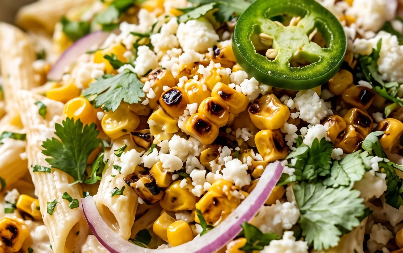 Tasty Elote Pasta Salad Greek Yogurt - moanaskitchen