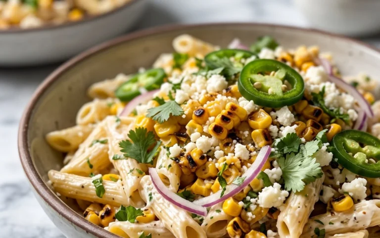 Tasty Elote Pasta Salad Greek Yogurt - moanaskitchen