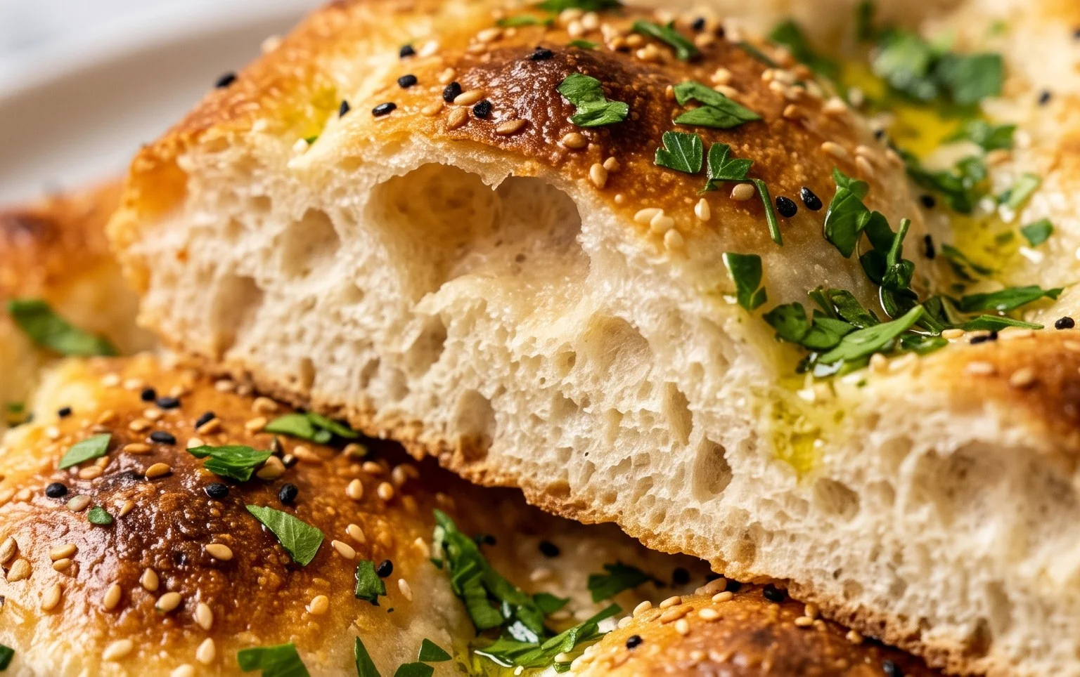 Fluffy Turkish Bread (Pide Bread)