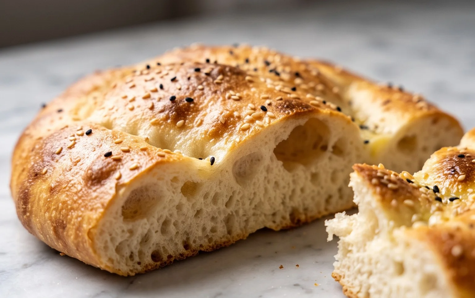 Fluffy Turkish Bread (Pide Bread)